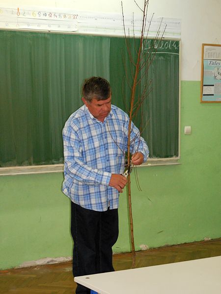 O voćkama je sedmašima govorio umirovljeni učitelj Josip Harča